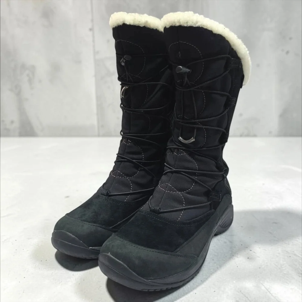 Merrell Encore Apex Waterproof Black Winter Boots Womens 8.5 Insulated J66642